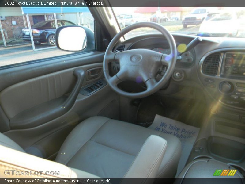 Natural White / Charcoal 2002 Toyota Sequoia Limited