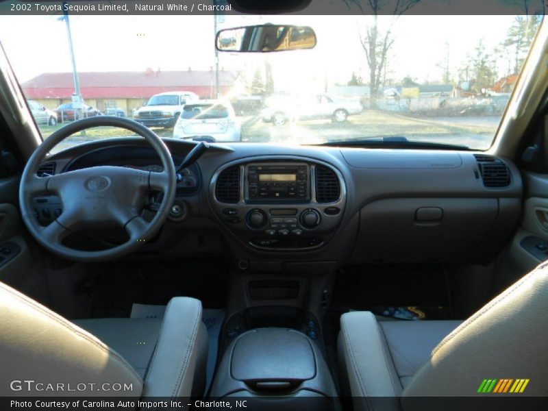 Natural White / Charcoal 2002 Toyota Sequoia Limited