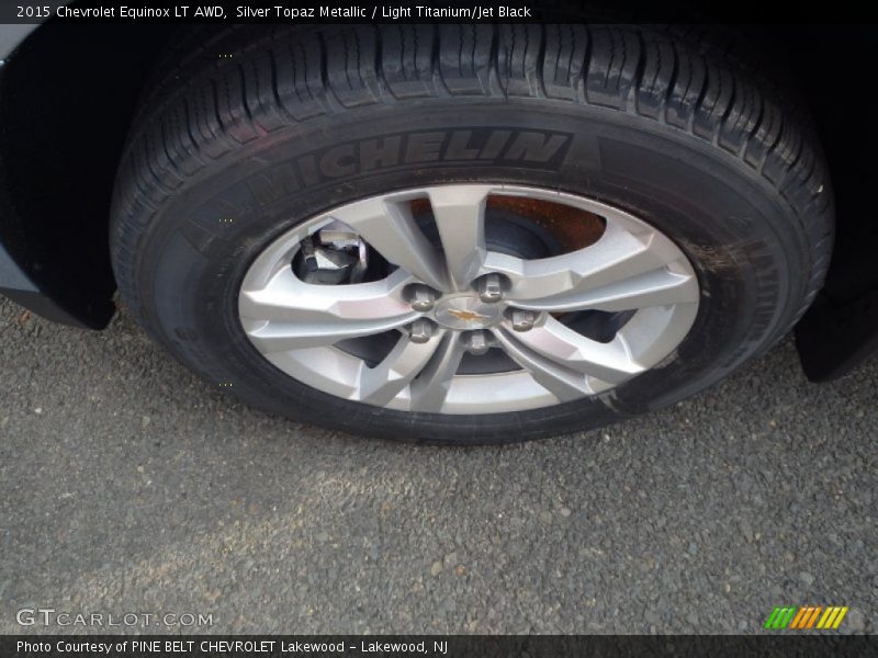 Silver Topaz Metallic / Light Titanium/Jet Black 2015 Chevrolet Equinox LT AWD