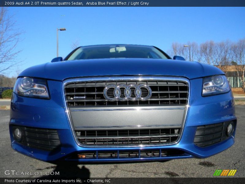 Aruba Blue Pearl Effect / Light Grey 2009 Audi A4 2.0T Premium quattro Sedan