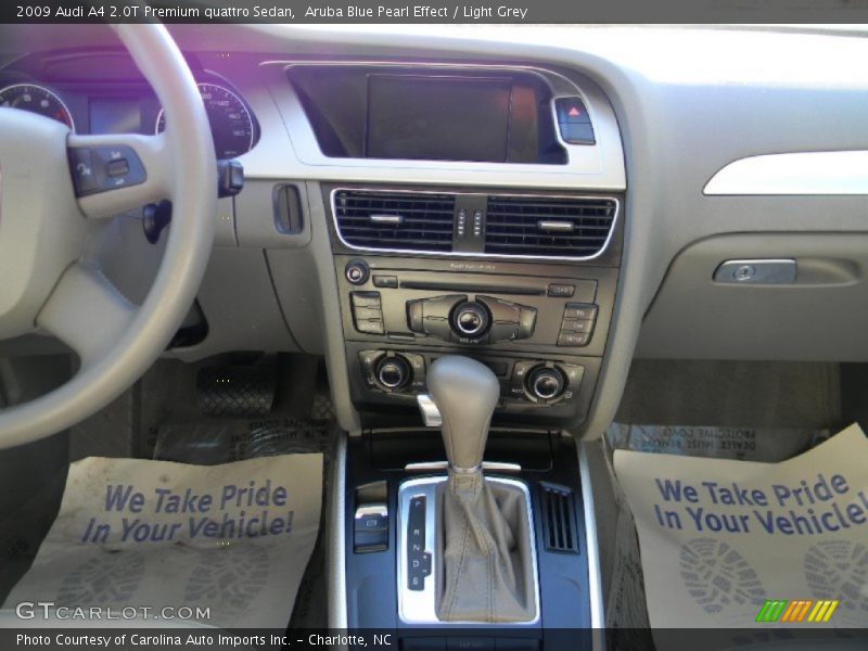 Aruba Blue Pearl Effect / Light Grey 2009 Audi A4 2.0T Premium quattro Sedan