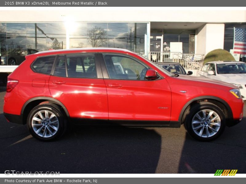 Melbourne Red Metallic / Black 2015 BMW X3 xDrive28i