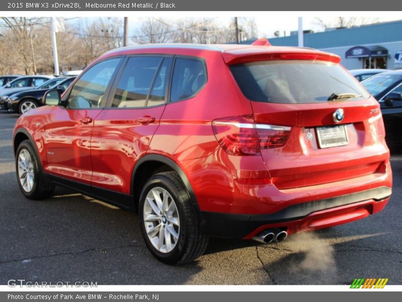 Melbourne Red Metallic / Black 2015 BMW X3 xDrive28i