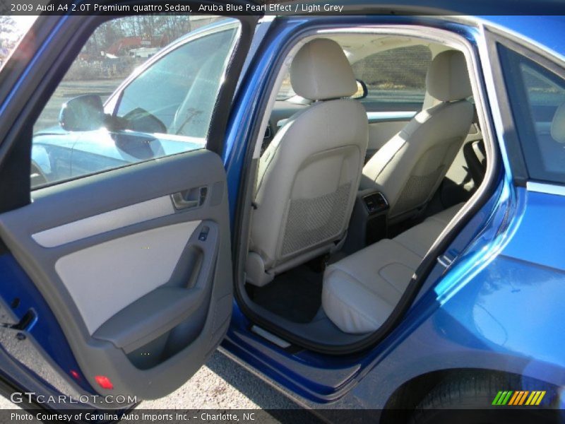 Aruba Blue Pearl Effect / Light Grey 2009 Audi A4 2.0T Premium quattro Sedan