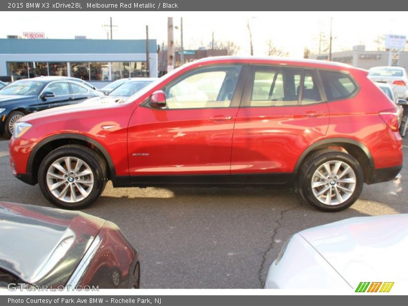 Melbourne Red Metallic / Black 2015 BMW X3 xDrive28i