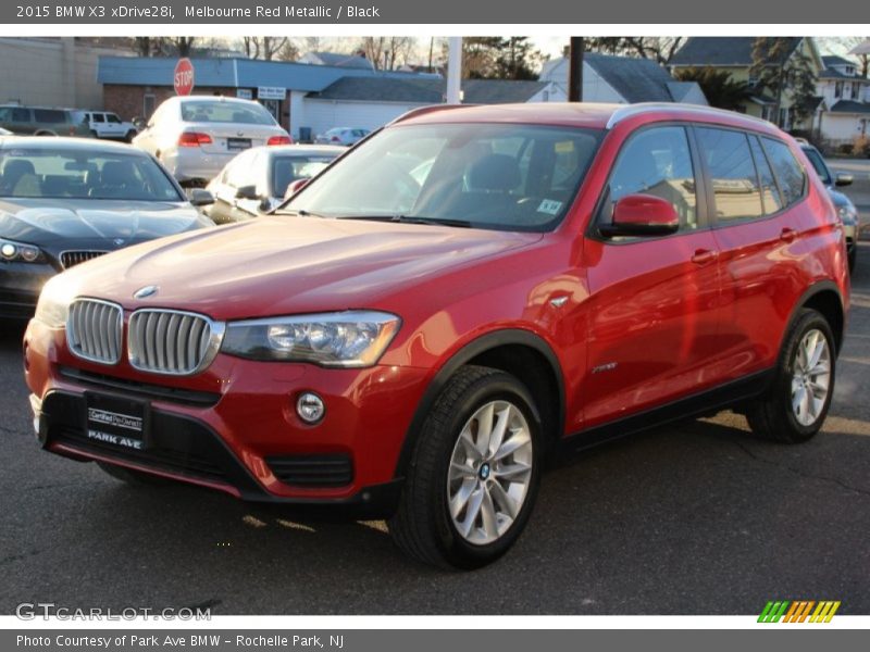 Melbourne Red Metallic / Black 2015 BMW X3 xDrive28i