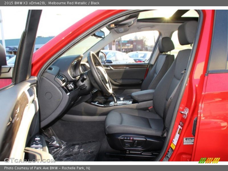 Melbourne Red Metallic / Black 2015 BMW X3 xDrive28i