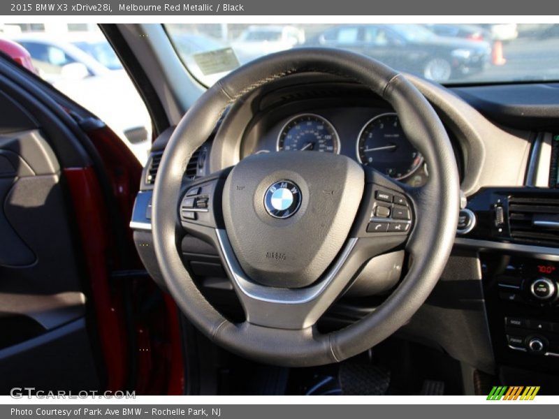 Melbourne Red Metallic / Black 2015 BMW X3 xDrive28i