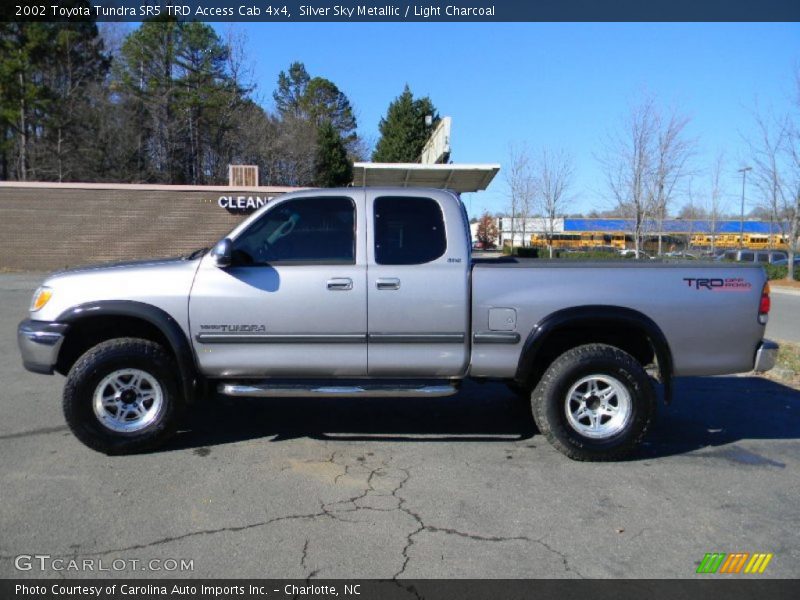 Silver Sky Metallic / Light Charcoal 2002 Toyota Tundra SR5 TRD Access Cab 4x4