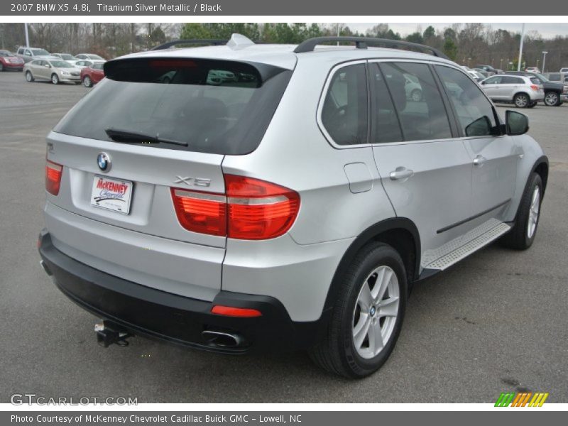 Titanium Silver Metallic / Black 2007 BMW X5 4.8i