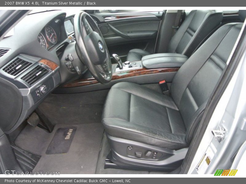 Titanium Silver Metallic / Black 2007 BMW X5 4.8i