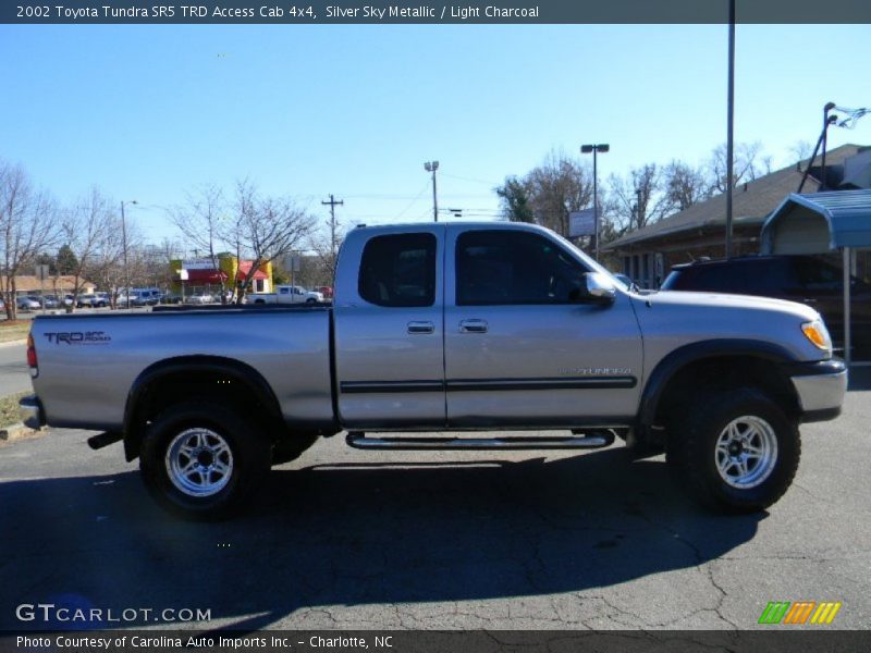 Silver Sky Metallic / Light Charcoal 2002 Toyota Tundra SR5 TRD Access Cab 4x4