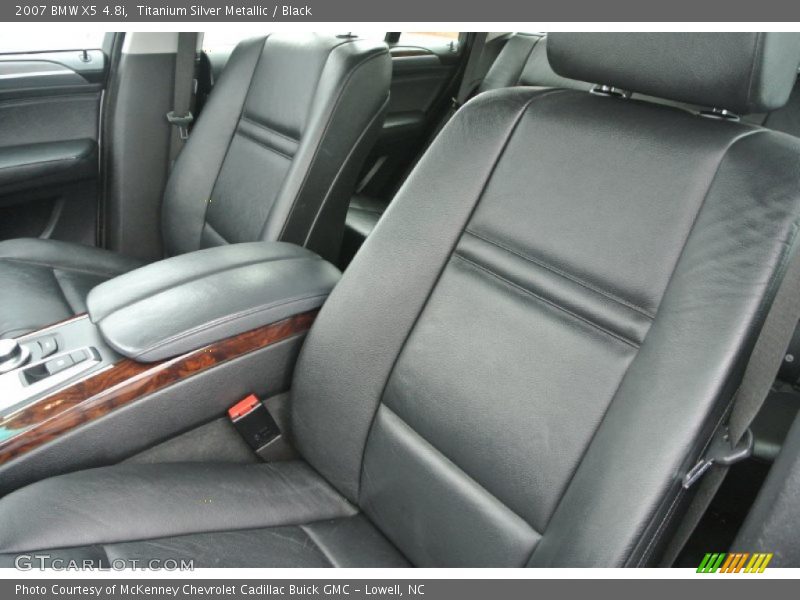 Titanium Silver Metallic / Black 2007 BMW X5 4.8i