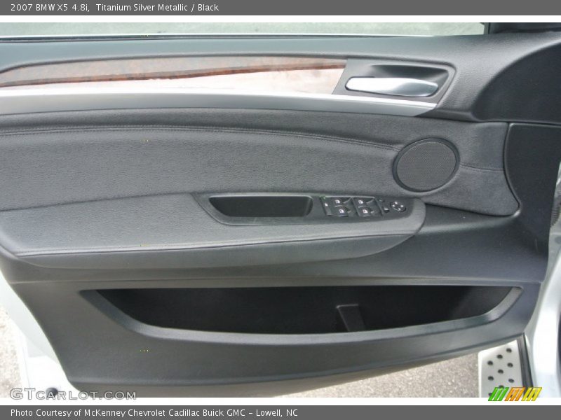 Titanium Silver Metallic / Black 2007 BMW X5 4.8i