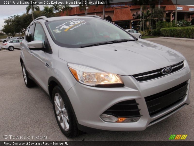 Ingot Silver / Charcoal Black 2014 Ford Escape Titanium 2.0L EcoBoost