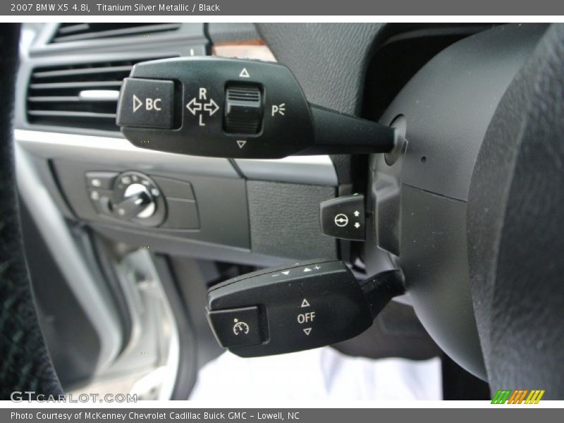 Titanium Silver Metallic / Black 2007 BMW X5 4.8i