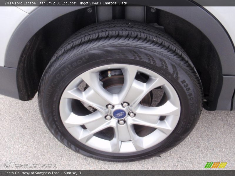 Ingot Silver / Charcoal Black 2014 Ford Escape Titanium 2.0L EcoBoost