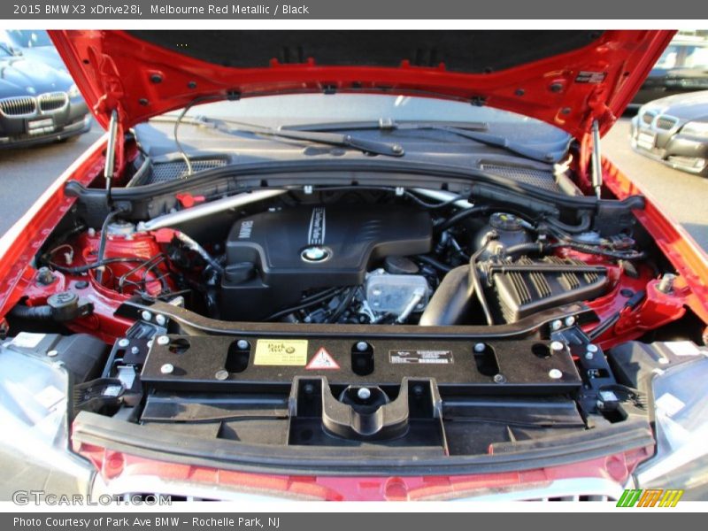 Melbourne Red Metallic / Black 2015 BMW X3 xDrive28i