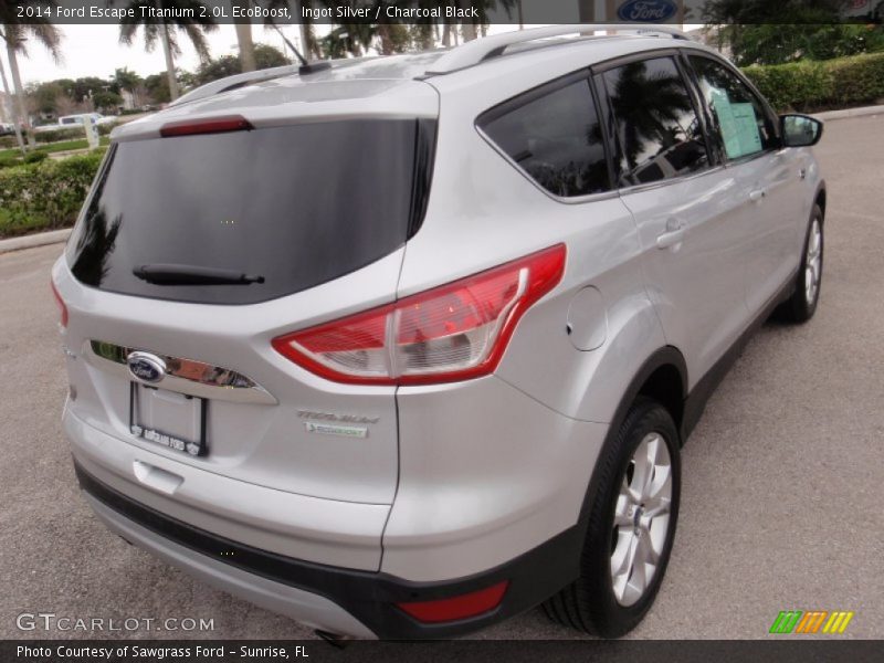Ingot Silver / Charcoal Black 2014 Ford Escape Titanium 2.0L EcoBoost