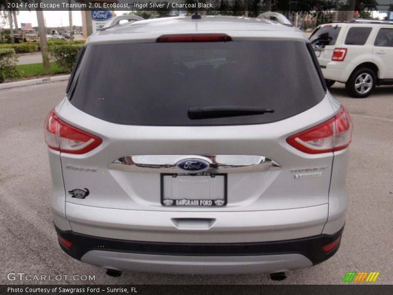 Ingot Silver / Charcoal Black 2014 Ford Escape Titanium 2.0L EcoBoost