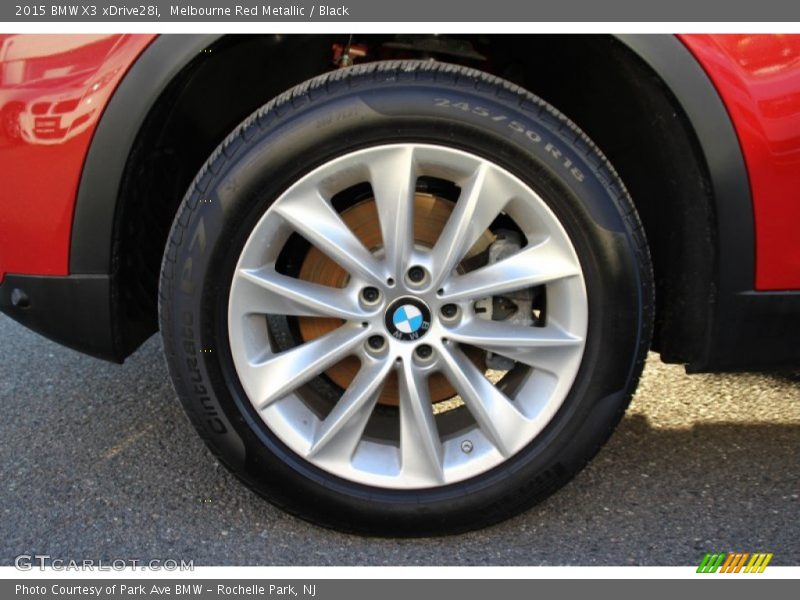 Melbourne Red Metallic / Black 2015 BMW X3 xDrive28i
