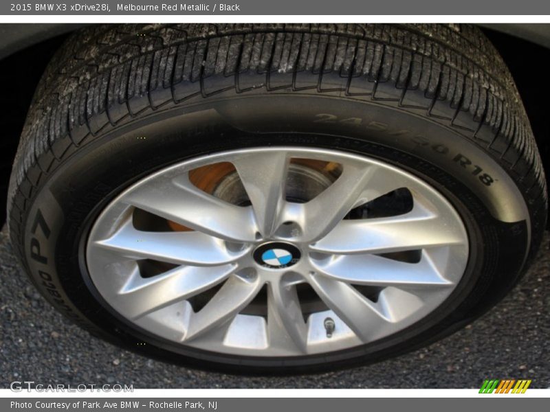 Melbourne Red Metallic / Black 2015 BMW X3 xDrive28i