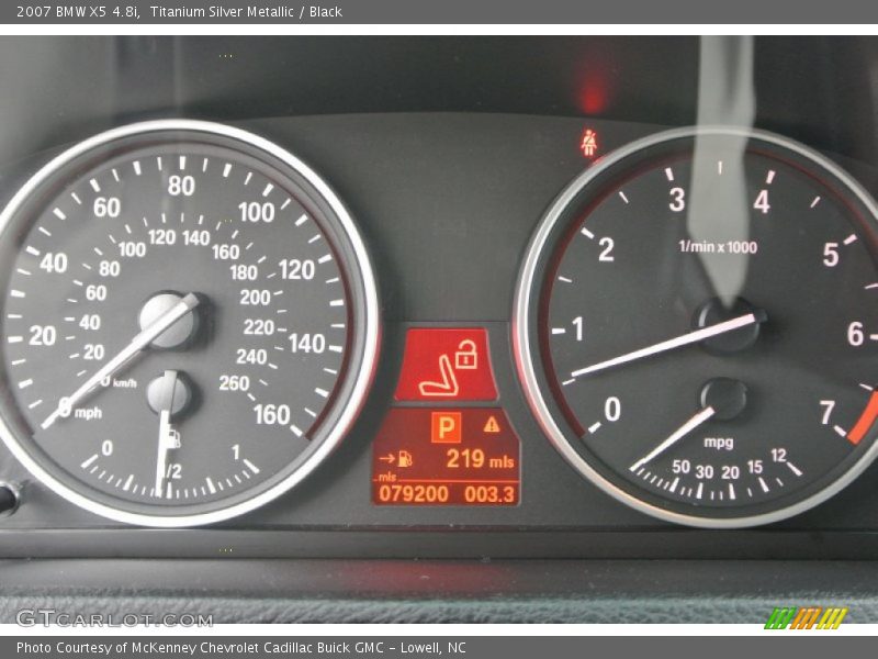 Titanium Silver Metallic / Black 2007 BMW X5 4.8i