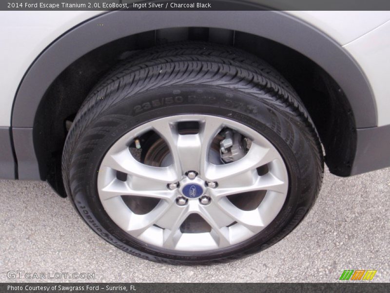 Ingot Silver / Charcoal Black 2014 Ford Escape Titanium 2.0L EcoBoost