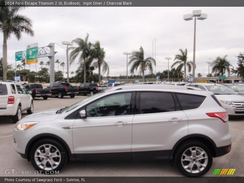 Ingot Silver / Charcoal Black 2014 Ford Escape Titanium 2.0L EcoBoost