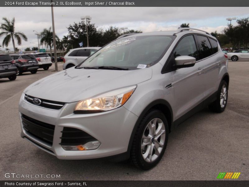 Ingot Silver / Charcoal Black 2014 Ford Escape Titanium 2.0L EcoBoost