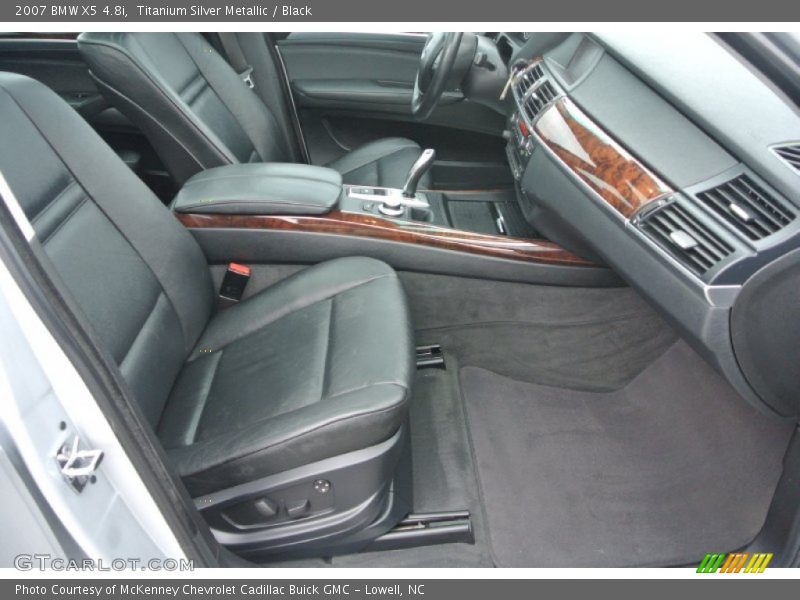 Titanium Silver Metallic / Black 2007 BMW X5 4.8i