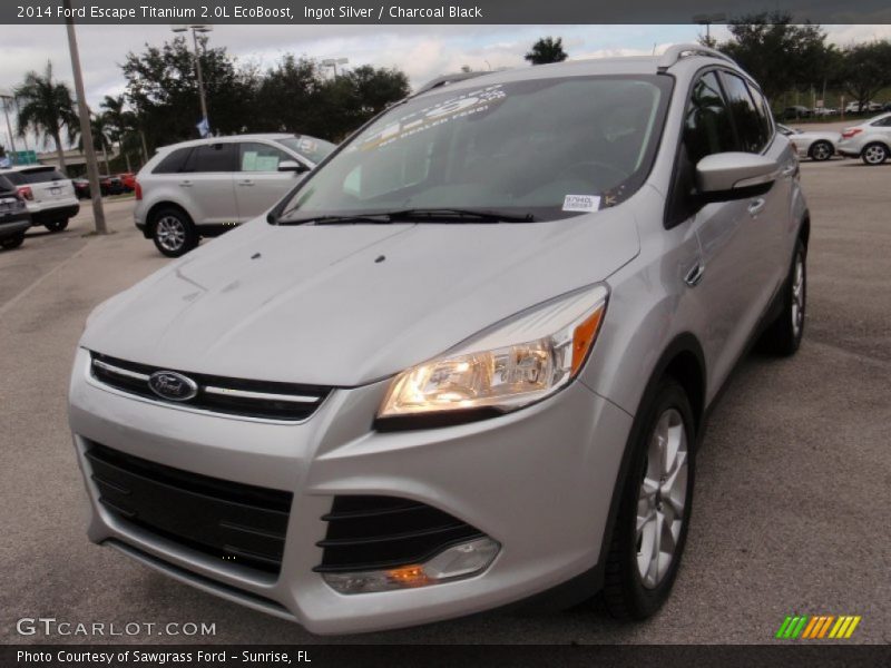 Ingot Silver / Charcoal Black 2014 Ford Escape Titanium 2.0L EcoBoost
