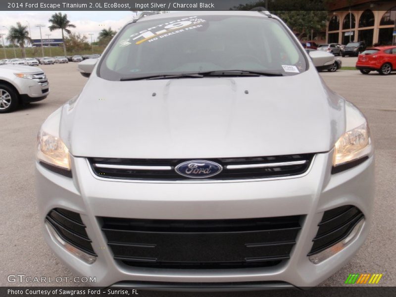 Ingot Silver / Charcoal Black 2014 Ford Escape Titanium 2.0L EcoBoost