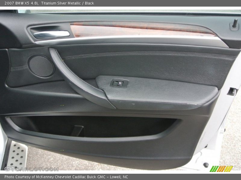 Titanium Silver Metallic / Black 2007 BMW X5 4.8i