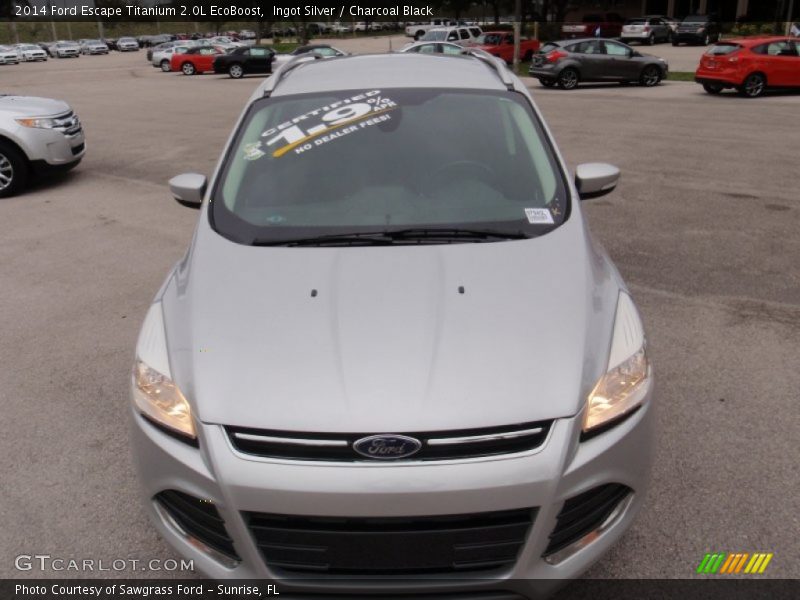 Ingot Silver / Charcoal Black 2014 Ford Escape Titanium 2.0L EcoBoost