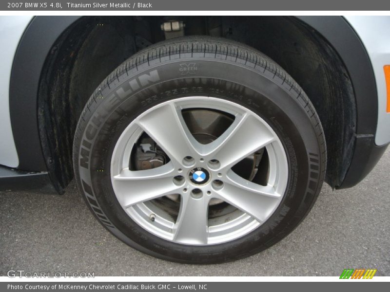 Titanium Silver Metallic / Black 2007 BMW X5 4.8i
