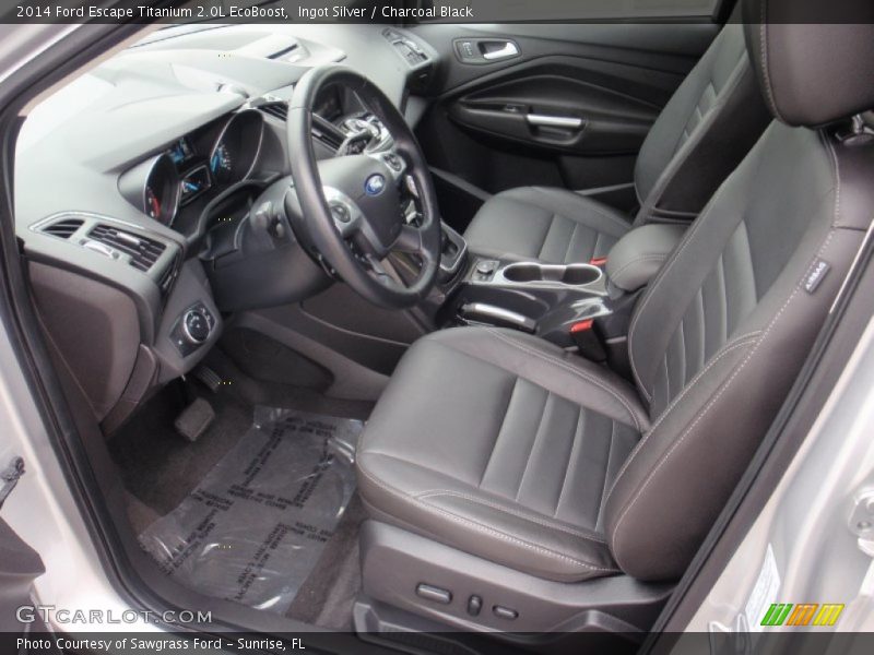 Ingot Silver / Charcoal Black 2014 Ford Escape Titanium 2.0L EcoBoost