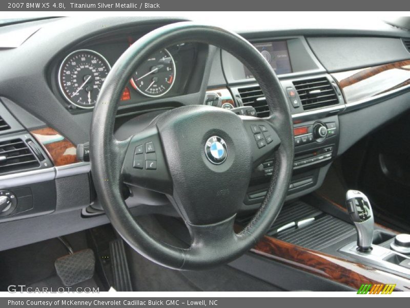 Titanium Silver Metallic / Black 2007 BMW X5 4.8i