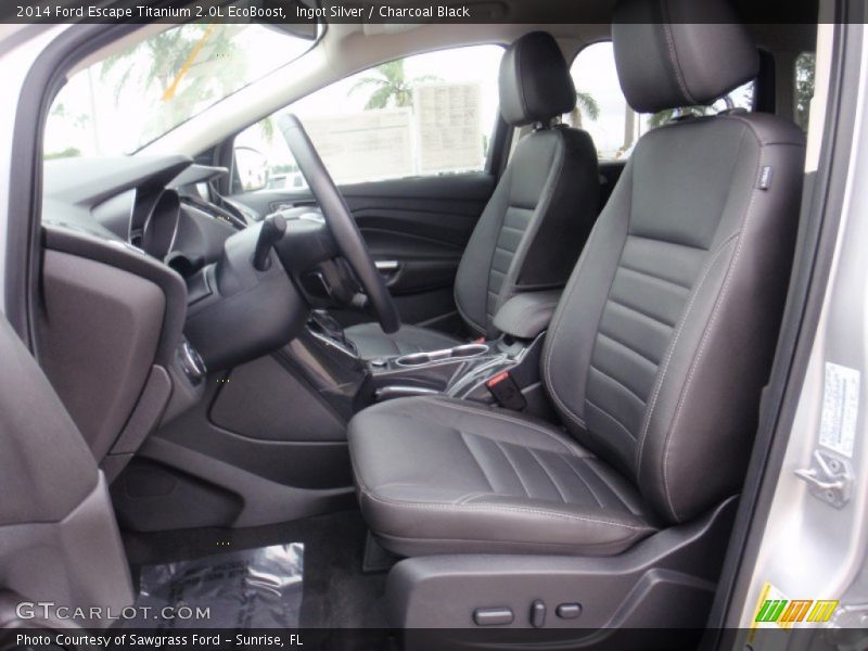 Ingot Silver / Charcoal Black 2014 Ford Escape Titanium 2.0L EcoBoost