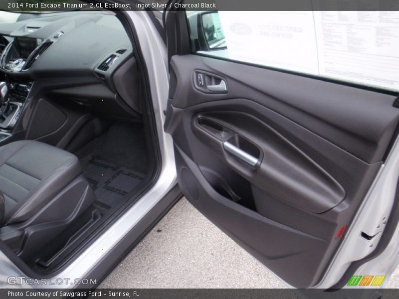 Ingot Silver / Charcoal Black 2014 Ford Escape Titanium 2.0L EcoBoost