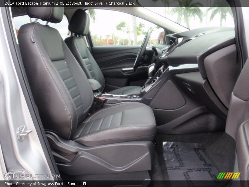 Ingot Silver / Charcoal Black 2014 Ford Escape Titanium 2.0L EcoBoost