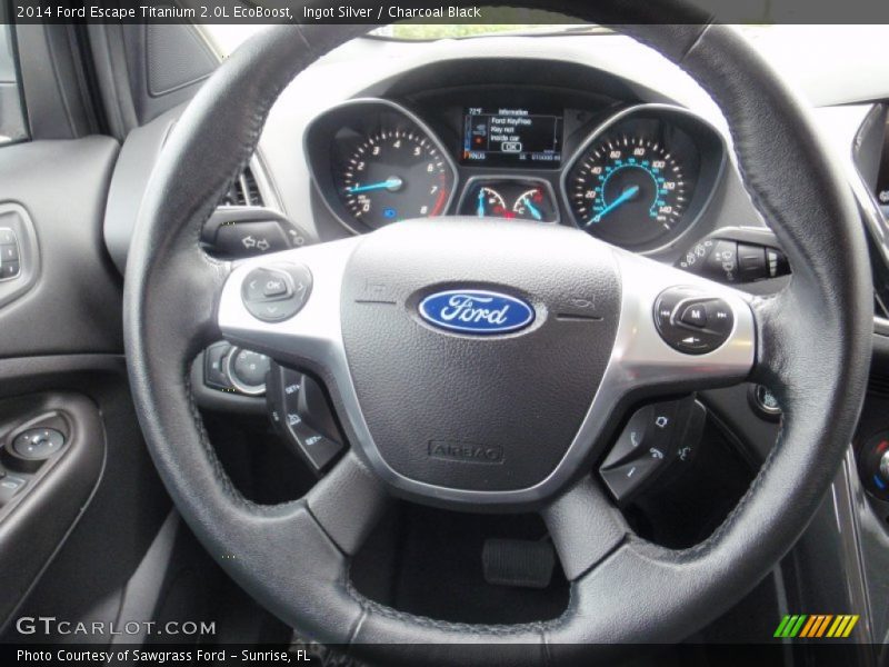 Ingot Silver / Charcoal Black 2014 Ford Escape Titanium 2.0L EcoBoost