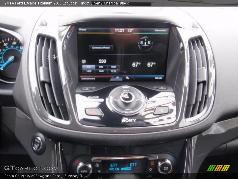 Ingot Silver / Charcoal Black 2014 Ford Escape Titanium 2.0L EcoBoost