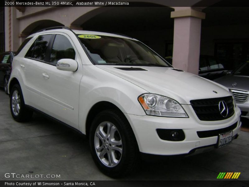 Alabaster White / Macadamia 2006 Mercedes-Benz ML 350 4Matic