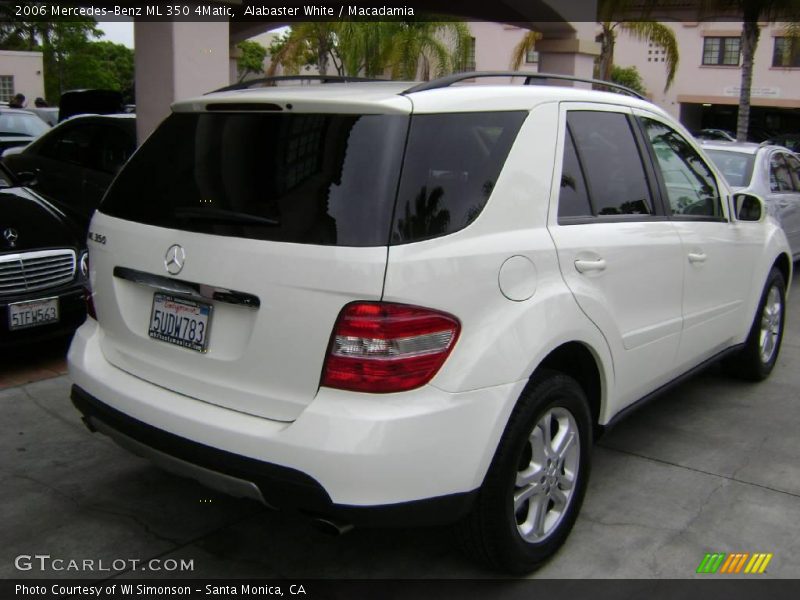 Alabaster White / Macadamia 2006 Mercedes-Benz ML 350 4Matic
