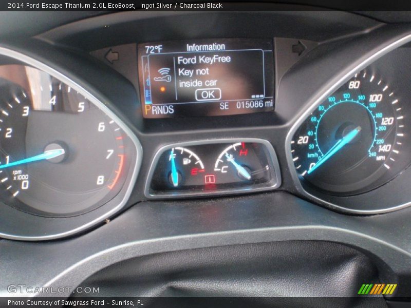 Ingot Silver / Charcoal Black 2014 Ford Escape Titanium 2.0L EcoBoost