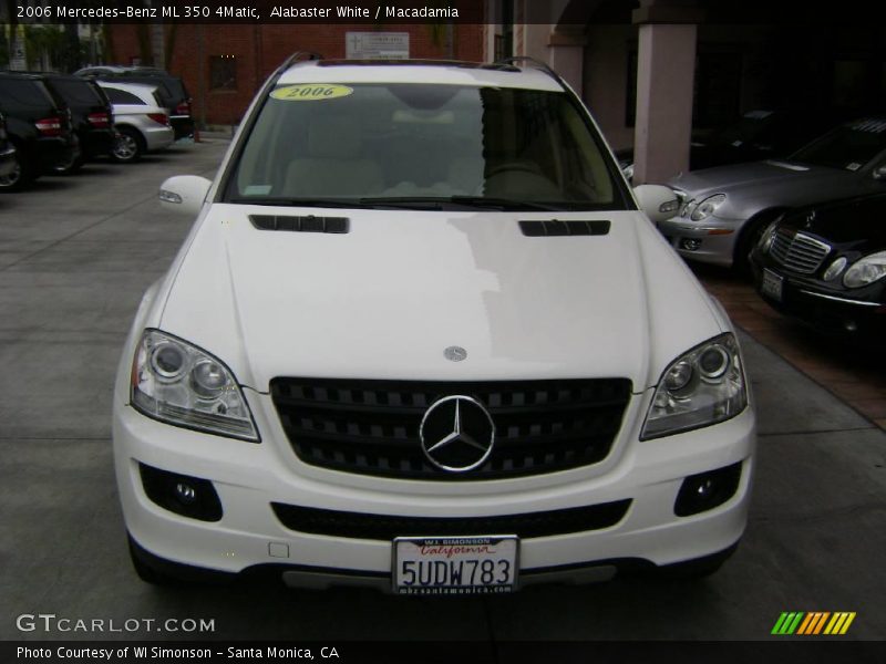 Alabaster White / Macadamia 2006 Mercedes-Benz ML 350 4Matic