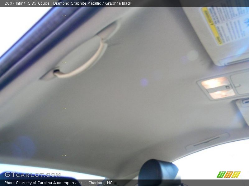 Diamond Graphite Metallic / Graphite Black 2007 Infiniti G 35 Coupe