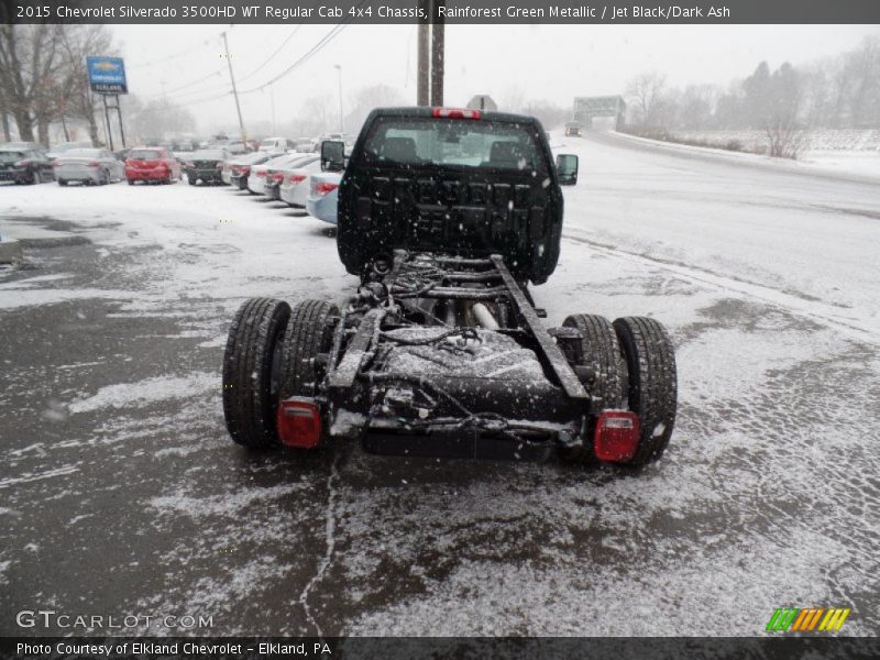 Rainforest Green Metallic / Jet Black/Dark Ash 2015 Chevrolet Silverado 3500HD WT Regular Cab 4x4 Chassis