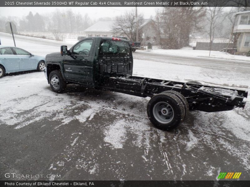 Rainforest Green Metallic / Jet Black/Dark Ash 2015 Chevrolet Silverado 3500HD WT Regular Cab 4x4 Chassis